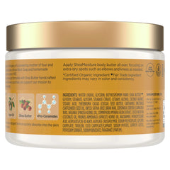 SheaMoisture Deeply Moisturizing Body Butter with Raw Shea Butter, Argan Oil and Pro-Ceramides, Rich Hydration & Healing of Dry Skin, 48H Moisturizing 11.5 oz, (Pack of 2)