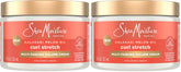 SheaMoisture Curl Stretch Multi-tasking Volume Cream Kalahari Melon Oil and a Tropical Vacation Scent With Hydrating Hyaluronic Serum, Defines Type 4 Curls For Days 11 Fl Oz, (Pack of 2)