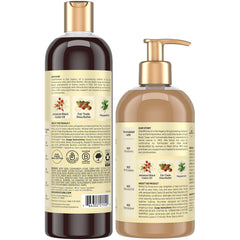 Shea Moisture Jamaican Black Castor Oil Clarifying Shampoo & Conditioner - Strengthen & Restore Sulfate-Free Shampoo & Conditioner Set with Shea Butter, ACV, and Peppermint Oil for Hair (2 Piece Set)