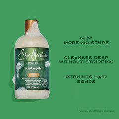 Shea Moisture Bond Repair Shampoo Amla Oil Deeply Cleanses And Removes Build Up To Repair Hair Bonds With Hydroplex Technology And Amla Oil With Restorative HydroPlex Infusion 13 Fl Oz