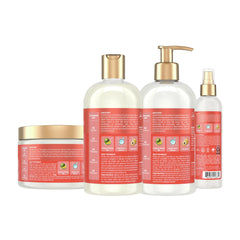 SheaMoisture Curl Stretch Shampoo, Conditioner, Volume Cream, and Refresher Spray with Kalahari Melon Oil and Hyaluronic Serum - Hydrates, Repairs Breakage, Detangles, Minimizes Shrinkage, 4 Pack