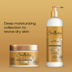 SheaMoisture Deeply Moisturizing Body Butter with Raw Shea Butter, Argan Oil and Pro-Ceramides, Rich Hydration & Healing of Dry Skin, 48H Moisturizing 11.5 oz