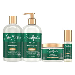 Shea Moisture Amla Oil Bond Repair System Complete Strengthening Routine 4 Piece Kit for Damaged Hair with HydroPlex Technology for Strengthening & Less Breakage