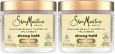 SheaMoisture Edge Control Strong Hold Gel+Flaxseed Jamaican Black Castor Oil Keeps Edges in Place,No Flakes,Infused With Hydrolyzed Corn Starch,Glycerin,Indulgent Scent ParabenFree AntiFrizz Gel 3.5oz