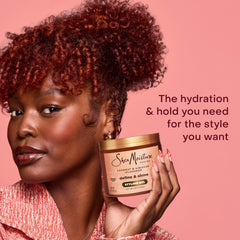 SheaMoisture Define & Shine Styling Gel + Flaxseed Coconut&Hibiscus Hydrates,Holds Your Style All Day Infused With Glycerin,Coconut Oil an Invigorating Sweet Scent ParabenFree Frizz Control Gel 15OZ