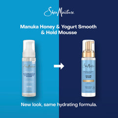 SheaMoisture Manuka Honey & Yogurt Smooth & Hold Multi-Styling Hair Mousse for Nourishment 7.5 fl oz | Smooth, Multi-Styling, Nourishment