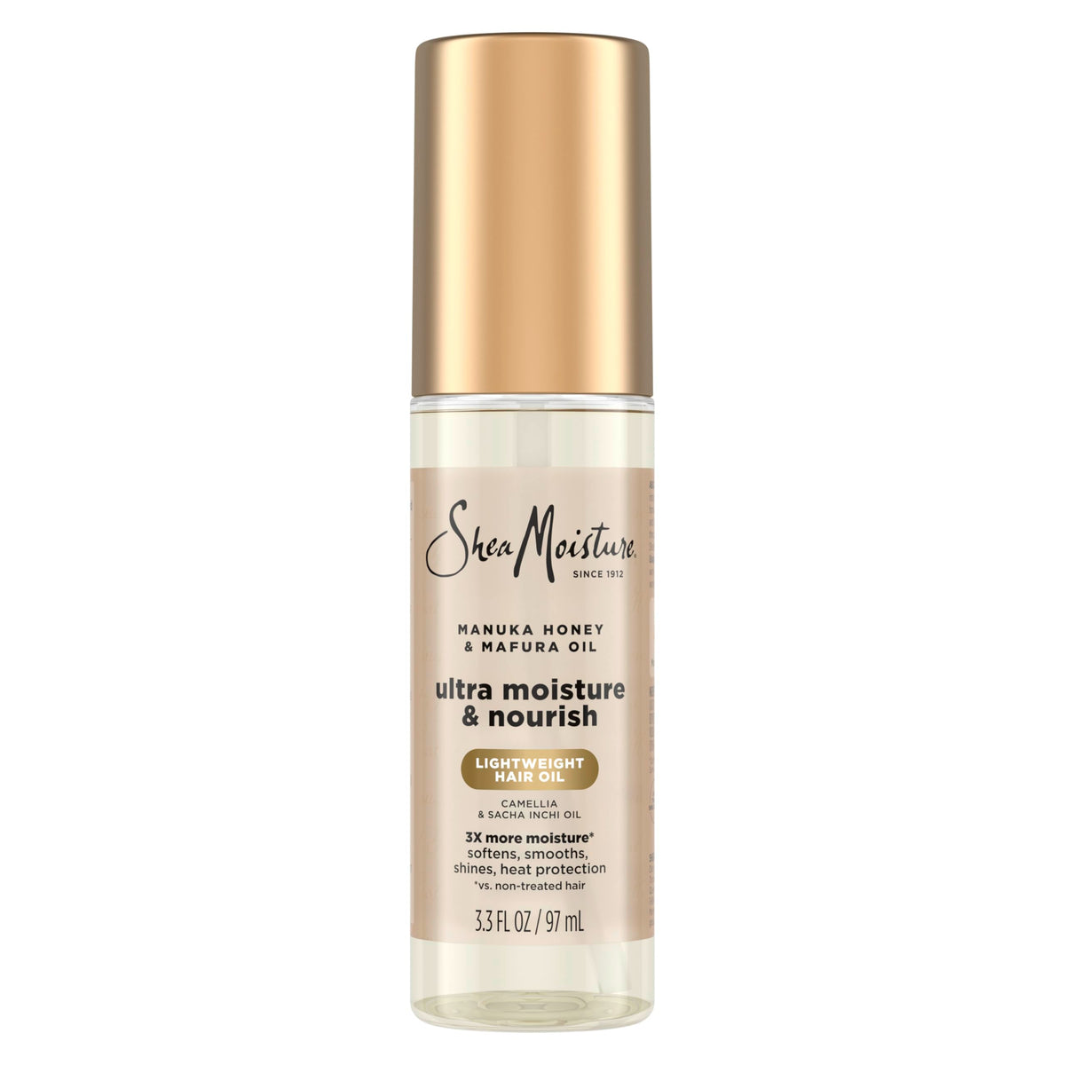 Shea Moisture Ultra Nourishing Manuka Honey & Mafura Oil Manuka Honey & Mafura Oil Instantly Hydrates And Smooths Hair 3.3 Fl Oz