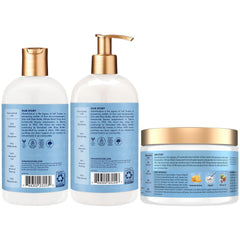 SheaMoisture Shampoo & Conditioner, Manuka Honey & Yogurt Hydrate & Repair + Whipped Curl Cream for Curly Hair Definition, Frizz Control