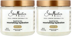 SheaMoisture for Dry Skin Nourishing Hydration 100% Extra Virgin Coconut Oil Soften and Restore Skin and Hair 14.5 oz,(Pack of 2)