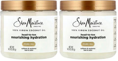 SheaMoisture for Dry Skin Nourishing Hydration 100% Extra Virgin Coconut Oil Soften and Restore Skin and Hair 14.5 oz,(Pack of 2)