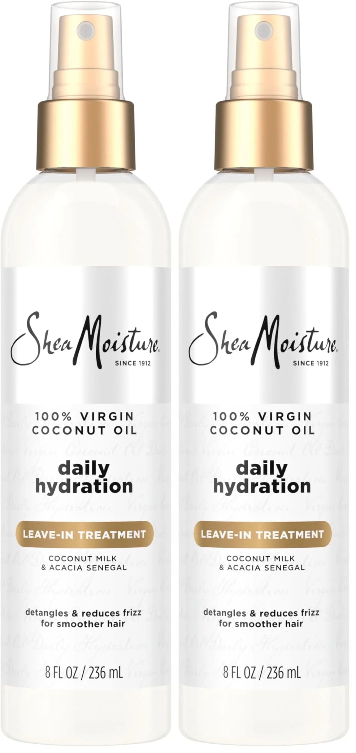 SheaMoisture 100 Percent Virgin Coconut Oil Leave-In Treatment, 8 Ounce, (Pack of 2)
