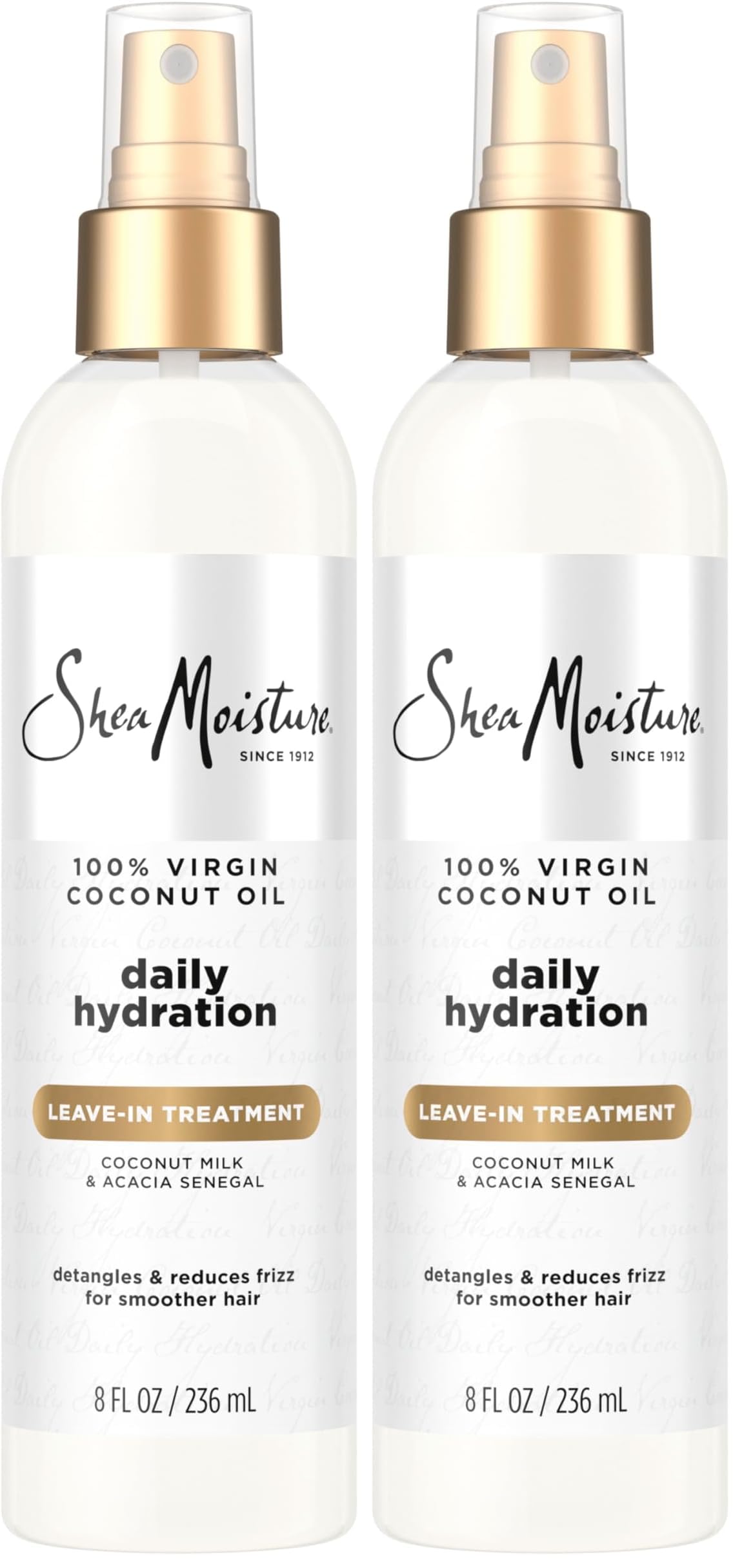 SheaMoisture 100 Percent Virgin Coconut Oil Leave-In Treatment, 8 Ounce, (Pack of 2)