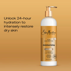 SheaMoisture Moisturizing Body Lotion with Raw Shea Butter, Argan Oil and Pro-Ceramides, Restoring Dry Skin, 24H Moisturizing 16 oz