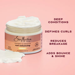 SheaMoisture Hair Mask Coconut & Hibiscus for Dry Curls Hair Mask with Shea Butter 11.5 oz, (Pack of 2)
