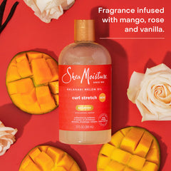 SheaMoisture Curl Stretch Shampoo Kalahari Melon Oil Infused with Hyaluronic Serum, Cleanses and Hydrates for Strong and Soft Curls, for Type 4 Hair 13 Fl Oz