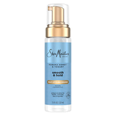 SheaMoisture Manuka Honey & Yogurt Smooth & Hold Multi-Styling Hair Mousse for Nourishment 7.5 fl oz | Smooth, Multi-Styling, Nourishment
