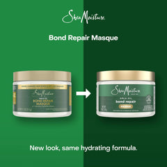 SheaMoisture Bond Repair Masque Amla Oil Deeply Moisturizes and Visibly Repairs Damage with Hydroplex Technology and Amla Oil for Stronger Hair with Restorative HydroPlex Infusion 11 oz,(Pack of 2)