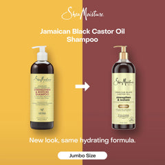 SheaMoisture Strengthen and Restore Shampoo Jamaican Black Castor Oil for Damaged Hair Sulfate-Free 24 oz,(Pack of 2)