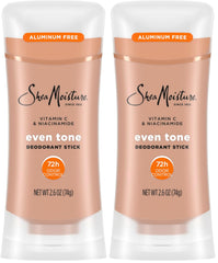 SheaMoisture Deodorant Stick for 72h Odor Control Fresh Aluminum Free 2.6 oz, (Pack of 2)
